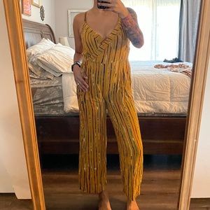 Colorful stripped pant Romper jumpsuit | Medium